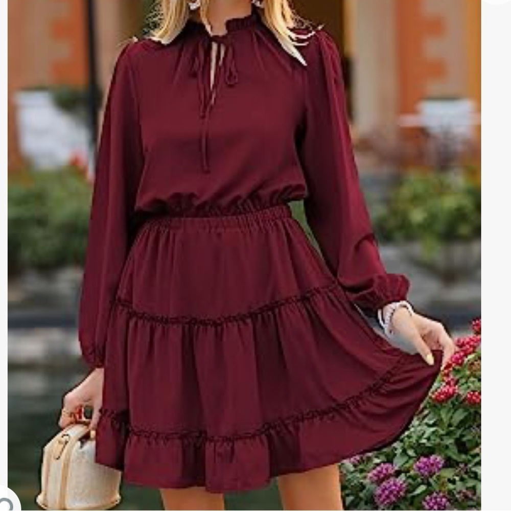 🥳🥳Pre loved like New!!! Tiered maxi dress M - Picture 3 of 4